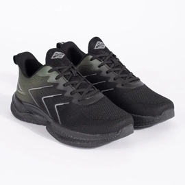 Vico Deportivas ligeras con cordones en negro y verde 1