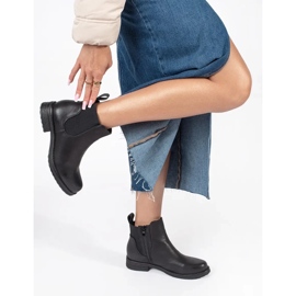 Botas Chelsea planas mujer negras negro 1 Botas Chelsea planas mujer negras negro 1