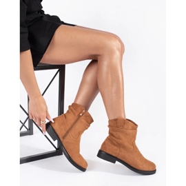 Botas cowboy mujer ante marrón 3