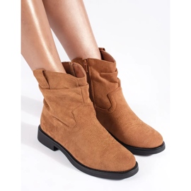 Botas cowboy mujer ante marrón 2