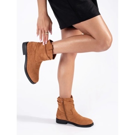 Botas cowboy mujer ante marrón 1