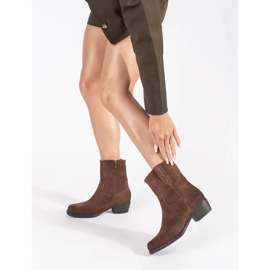 Botas cowboy de piel marrón de Sergio Leone 3