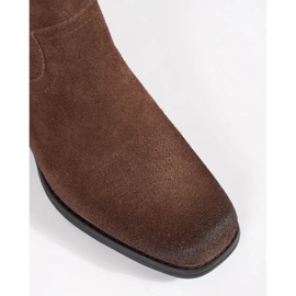 Botas cowboy de piel marrón de Sergio Leone 4