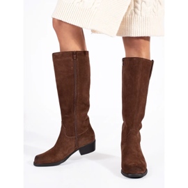 Botas de mujer con aislamiento marrón de Sergio Leone 3