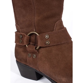 Botas cowboy mujer Sergio Leone piel marrón 2
