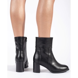 Botines de mujer de piel negros de Sergio Leone 2