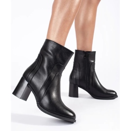 Botines de mujer de piel negros de Sergio Leone 5