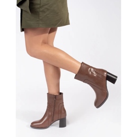 Botines de mujer de piel marrón de Sergio Leone 3