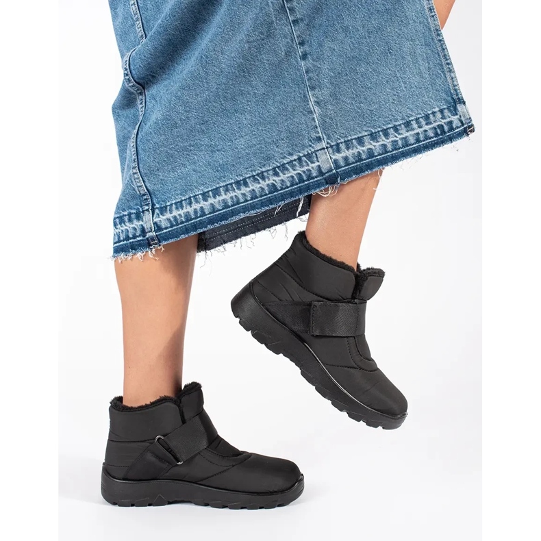 Botas de nieve mujer cómodas negras negro 2