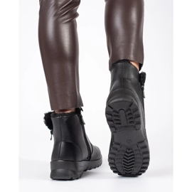 Botines de mujer cómodos y aislantes negros 4