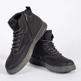 Botas altas de invierno para hombre con aislamiento negro. 3