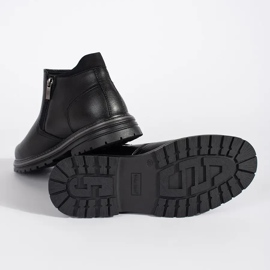 Botas de invierno negras para hombre, con aislamiento, negro 3