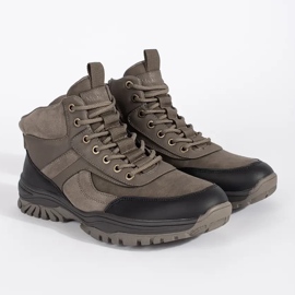 Botas de montaña de invierno marrones para hombre. marrón 1