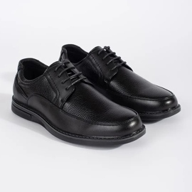 Zapatos negros con cordones para hombre. 2