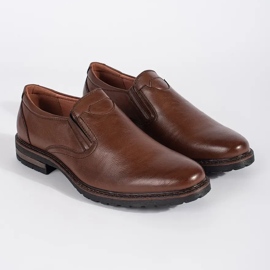 Zapatos slip-on marrones para hombre marrón 2