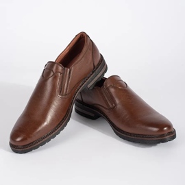 Zapatos slip-on marrones para hombre marrón 3