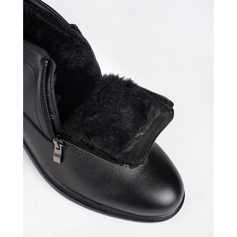 Botas aislantes de invierno negras para hombre. negro 1 Botas aislantes de invierno negras para hombre. negro 1