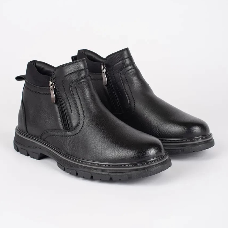 Botas aislantes de invierno negras para hombre. negro 1