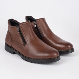 Botas aislantes de hombre marrones de invierno. marrón 1