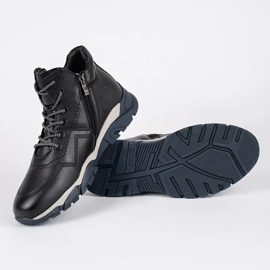 Botines negros aislantes con cordones para hombre 3