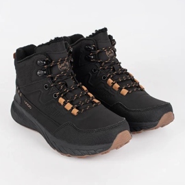 Vico Zapatos trekking de hombre negros con cordones 1