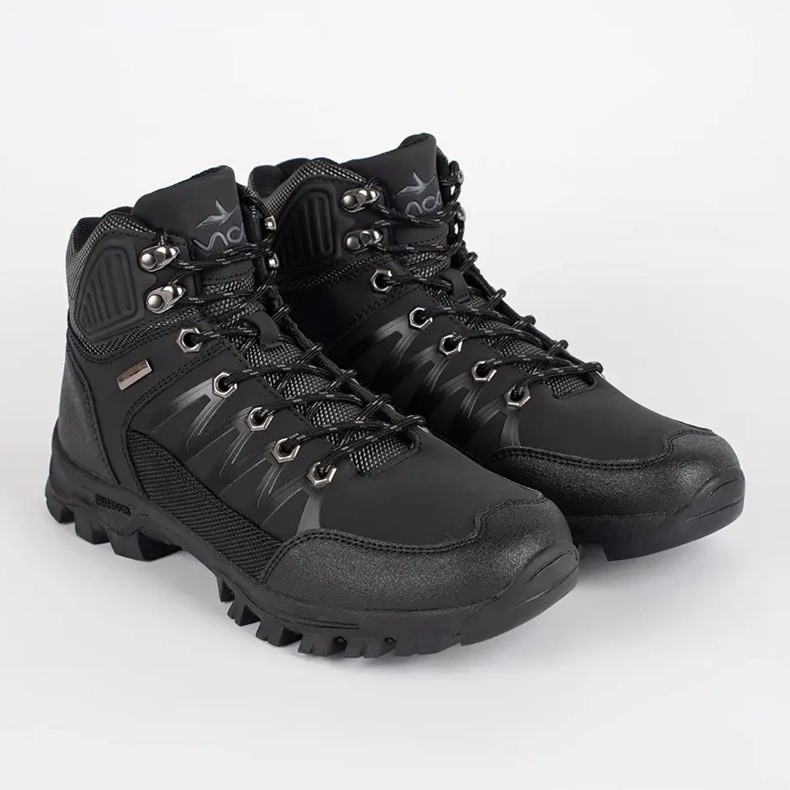 Vico Zapatillas trekking hombre negras con cordones. negro 1