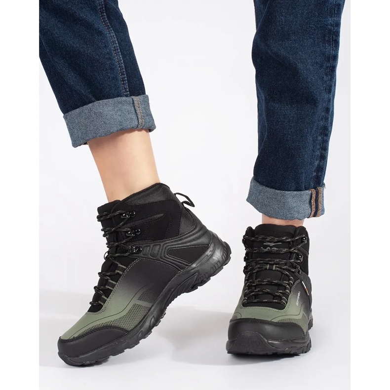 Vico Zapatos de trekking negros y verdes. 2