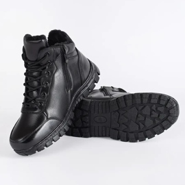 Botas de invierno con aislamiento para hombre negras. negro 1 Botas de invierno con aislamiento para hombre negras. negro 1