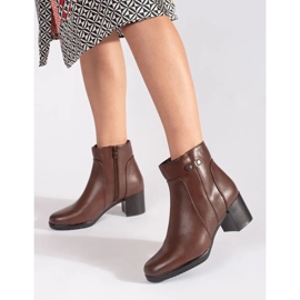 Botines marrones de tacón de Sergio Leone marrón 1
