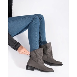 Shelvt Botines grises con parte superior con volantes. 3