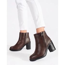 Seastar Botines marrones con cremallera marrón 3