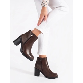 Seastar Botines marrones con cremallera marrón 4