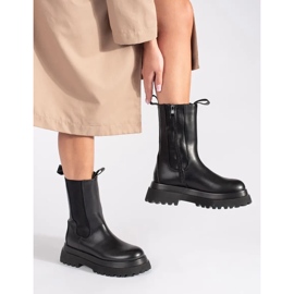 Seastar Botas Chelsea altas negras con plataforma. negro 4