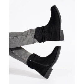 Shelvt Botas cowboy mujer ante negro 3