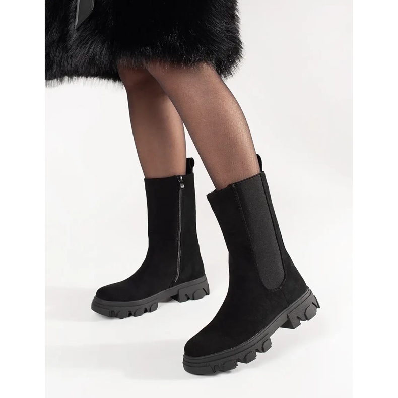 Botas Black Suede Chelsea negro 1