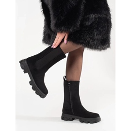 Botas Black Suede Chelsea negro 2