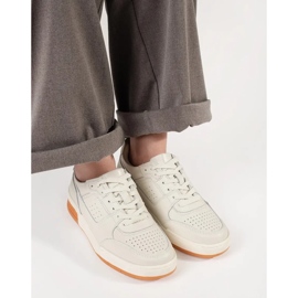 Zapatillas plataforma beige claro 2