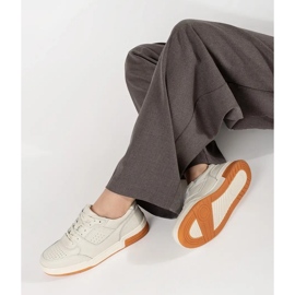 Zapatillas plataforma beige claro 1