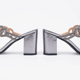 Silver High Heels Sergio Leone con circones plata 1
