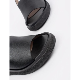 Goodin Sandalias de mujeres negras y cómodas negro 5