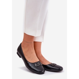 Vinceza Elegantes bailarinas femeninas con decoración de Vincez 62206 Black negro 1