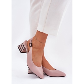 Tacones altos de las mujeres con narices puntiagudas Vinceza 62217 sucio rosa rosado 5