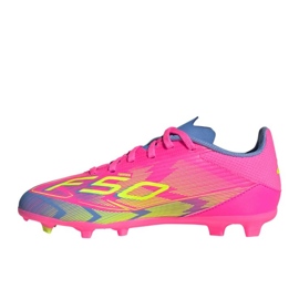 Adidas F50 League FG/MG IE3745 Zapatos de fútbol rosado 4