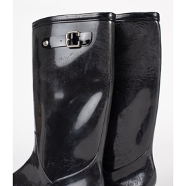 Shelvt Galoshes de mujeres barnizadas negras negro 3