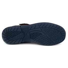 KOMODO Zapatos de cuero de velcro 937 azul marino 7
