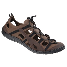 Olivier Zapatos de bicicleta de cuero para hombres 262 kz marrón 2