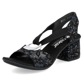 Sandalias cómodas Rieker W RKR679 negro 8