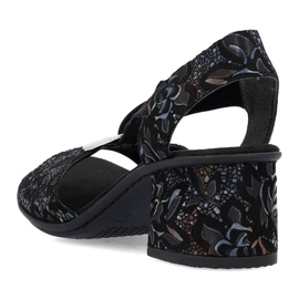 Sandalias cómodas Rieker W RKR679 negro 10