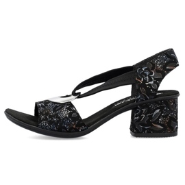 Sandalias cómodas Rieker W RKR679 negro 13
