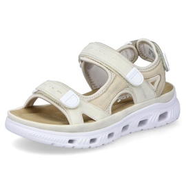 Sandalias cómodas velcro Rieker W RKR691 beige 10